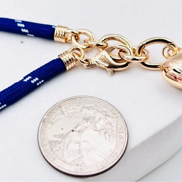 ROXANNE ASSOULIN The Happy Cord Charm Bracelet Green & Yellow - Picture 8 of 8